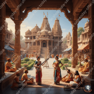 Konark Sun Temple Odisha Chariot Wheel Architecture Digital Art Print $4000 \times 4000$ Lazer Sharp Landscape AI Generated Wall Art Digital Download Home Decor Printable india sale