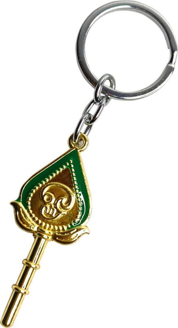 Lord Muruga Vel and Shiva Lingam Devotional Keychain