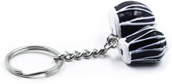 Dholak, Tabla, Damru | Rubber Keyrings, Ideal Gift! Key Chain - Image 3