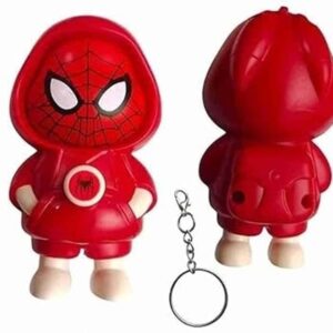 Interactive Spider-Man Rotating Expression Keychain