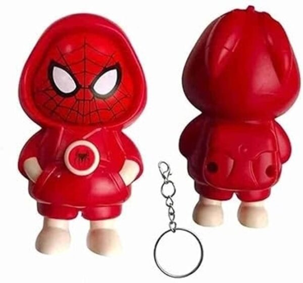 Interactive Spider-Man Rotating Expression Keychain